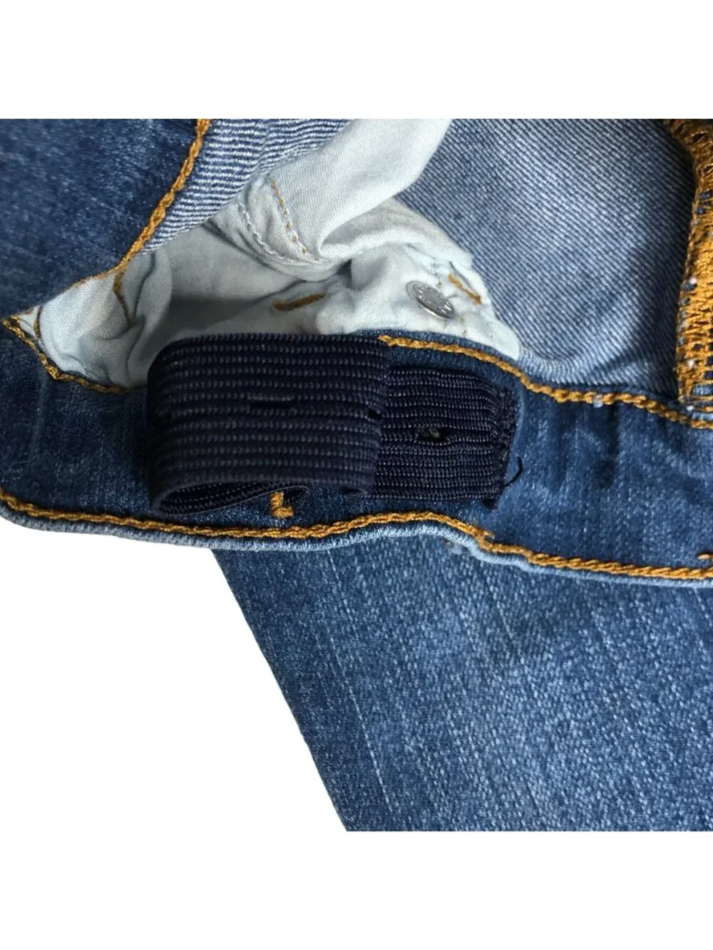 The Children's Place Jeans Girls 5 Super Skinny Adjustable Waist Medium Wash EUC